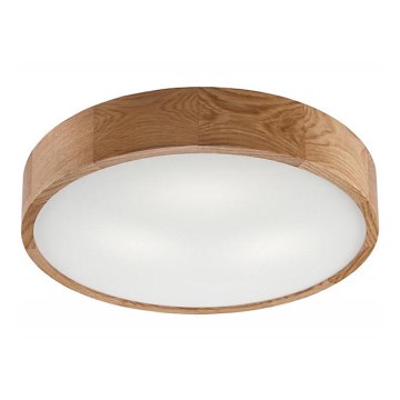 Deckenleuchte OAK 3xE27/60W/230V Eiche ø 47,5 cm